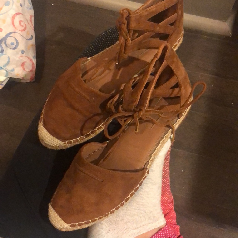Aquazzura brown espadrille